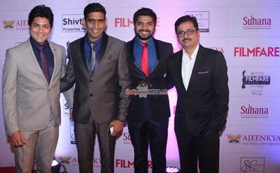 Varun Dhawan, Vidya Balan and Riteish Deshmukh along with Top Marathi Cinema Celebs at Ajeenkya DY Patil University Marathi Filmfare Awards 2014