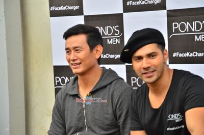 Varun Dhawan and Baichung Bhutia shoot Ponds Men ad
