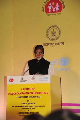 Amitabh Bachchan at the launch of campaign on Hepatitis-B