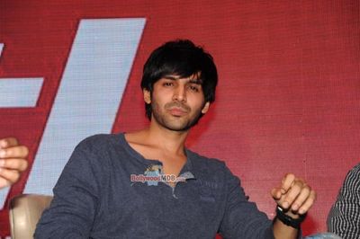 Richa Chadda with Kartik Aryan at the Launch of Live Video App