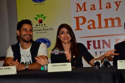 Soha Ali Khan with Kunal Khemu at the Fun, Food, Lifestyle, an initiative organised by Malaysian Palm Oil Council (MPOC)