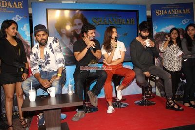 Shahid Kapoor & Alia Bhatt At Song Launch Of Film 'Shaandaar'