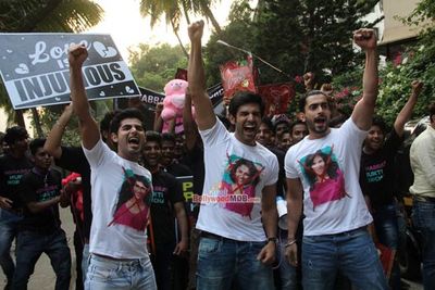 Mohabbat Mukti Morcha with the Star Cast of Film 'Pyaar Ka Punchnama 2'
