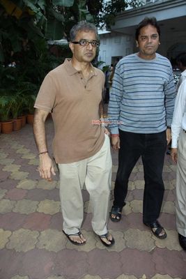 Bollywood Movie and Music Stars at the prayer meet for late music composer Ravindra Jain