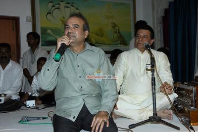 Bollywood Movie and Music Stars at the prayer meet for late music composer Ravindra Jain