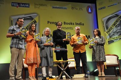 Amitabh Bachchan, Sachin Tendulkar, Jaya Bachchan at the launch Ad Guru Piyush Pandey's book Pandeymonium