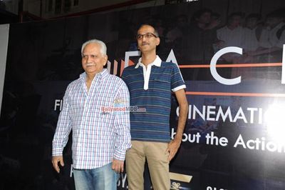 Ramesh Sippy, Rohan Sippy, Rakesh Sippy, Tillotama Shome and Model Kubra Sait at the inauguration of Film Academy of Cinematic Excellence (FACE) an academy