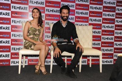 Alia Bhatt and Shahid Kapoor at latest FILMFARE Magazine cover launch
