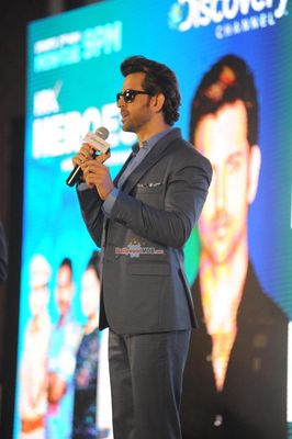Hrithik Roshan at the Launch of Discovery Channel's New Show HRX Heroes