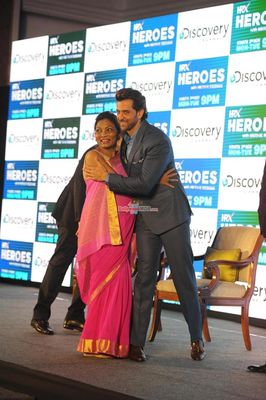 Hrithik Roshan at the Launch of Discovery Channel's New Show HRX Heroes