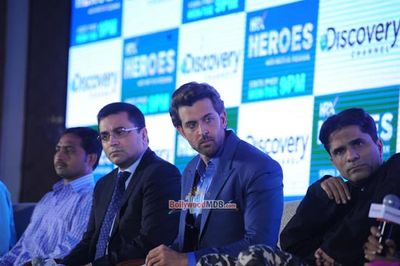 Hrithik Roshan at the Launch of Discovery Channel's New Show HRX Heroes