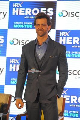 Hrithik Roshan at the Launch of Discovery Channel's New Show HRX Heroes