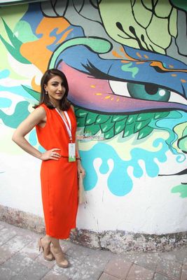 Soha Ali Khan at the unveiling of eco-friendly 'Green Painting Service' by Asian Paints