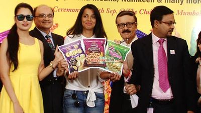 Mugdha Godse, Parikshit Sahni, Yuvika Chaudary at the Launch of Harley Food