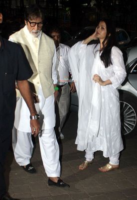 Amitabh Bachchan, Aishwarya Rai, Madhuri Dixit among other Celebs at Late Music Director Aadesh Shrivastava Fourth Day Prayer