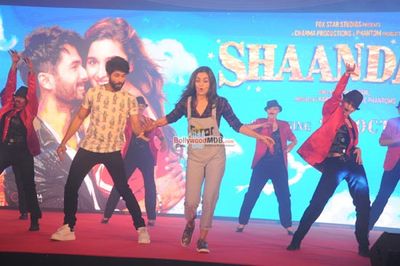 Alia Bhatt and Shahid Kapoor at film 'Shaandaar' song launch