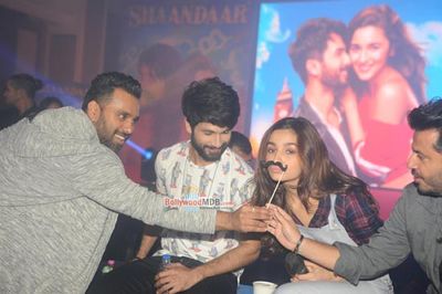 Alia Bhatt and Shahid Kapoor at film 'Shaandaar' song launch