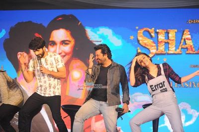 Alia Bhatt and Shahid Kapoor at film 'Shaandaar' song launch