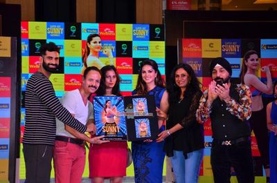 Sunny Leone at the launch of her fitness DVD titled 'Super hot Sunny mornings'