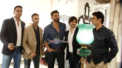 Suniel Shetty and Kalki Koechlin at the High Fashion store Launch of  Kashish Infiore