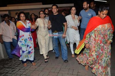 Salman Khan with his family at their Ganpati Visarjan