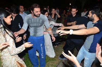 Salman Khan with his family at their Ganpati Visarjan