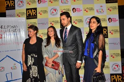 Imran Khan with his family at special screening of 'Katti Batti' for kids from Helping Hands Foundation