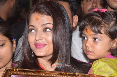 Aishwarya Rai Bachchan and Vidya Balan snapped at GSB Ganpati