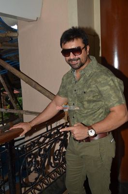 Ravi Kishan and Ajaz Khan at Kalini Mini Marathon press meet