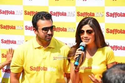 Shilpa Shetty with Husband Raj Kundra at the World Heart Day Celebrations