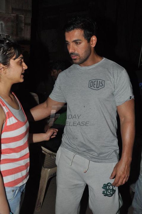 Handsome hunk John Abraham promoted his forthcoming film 'Shootout  At Wadala'