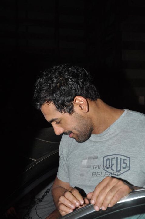 Handsome hunk John Abraham promoted his forthcoming film 'Shootout  At Wadala'