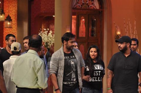 Ajay Devgn & Prakash Jha promoted film 'SATYAGRAHA' on the sets of 'Comedy Nights With Kapil'