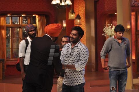 Ajay Devgn & Prakash Jha promoted film 'SATYAGRAHA' on the sets of 'Comedy Nights With Kapil'