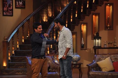 Ajay Devgn & Prakash Jha promoted film 'SATYAGRAHA' on the sets of 'Comedy Nights With Kapil'
