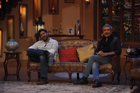 Ajay Devgn & Prakash Jha promoted film 'SATYAGRAHA' on the sets of 'Comedy Nights With Kapil'