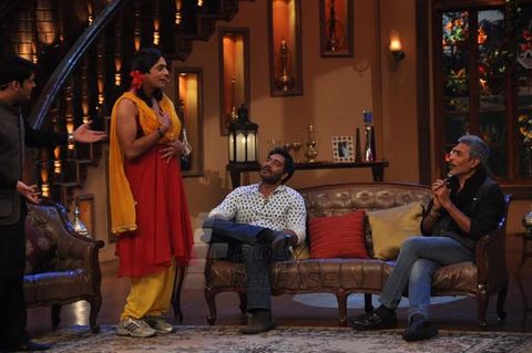 Ajay Devgn & Prakash Jha promoted film 'SATYAGRAHA' on the sets of 'Comedy Nights With Kapil'