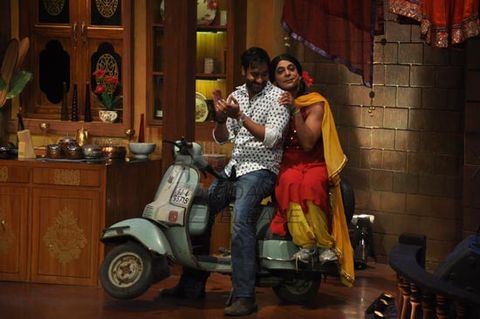 Ajay Devgn & Prakash Jha promoted film 'SATYAGRAHA' on the sets of 'Comedy Nights With Kapil'