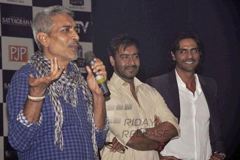 Ajay Devgan, Amrita Rao, Arjun Rampal at film 'SATYAGRAHA' press meet