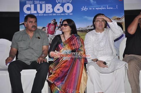 Sarika, Farooq Sheikh, Raghubir Yadav, director Sanjay Tripathy at film 'Club 60' press meet