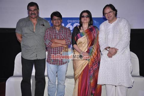 Sarika, Farooq Sheikh, Raghubir Yadav, director Sanjay Tripathy at film 'Club 60' press meet