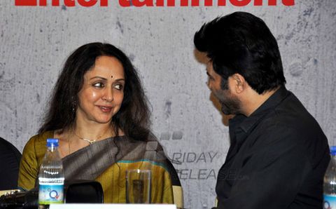 Anil Kapoor and Hema Malini at National Yash Chopra Memorial Award announcement press meet