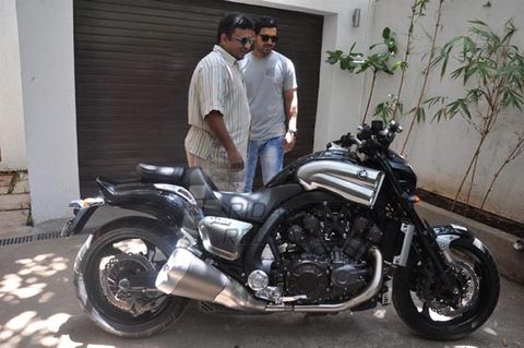 John Abraham gifts Sanjay Gupta Yamaha V Max bike for success of SHOOTOUT AT WADALA