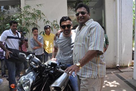 John Abraham gifts Sanjay Gupta Yamaha V Max bike for success of SHOOTOUT AT WADALA