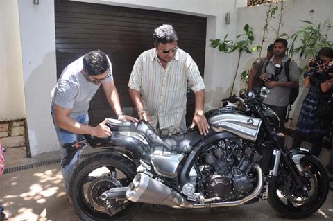 John Abraham gifts Sanjay Gupta Yamaha V Max bike for success of SHOOTOUT AT WADALA