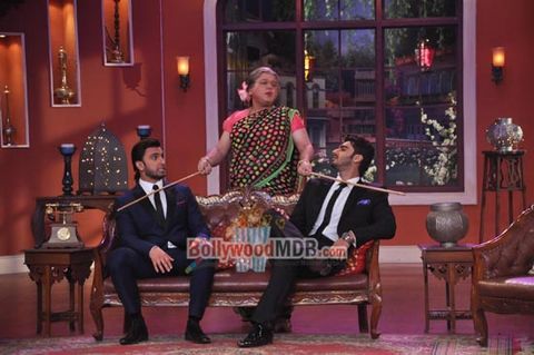 Priyanka Chopra, Ranveer Singh, Arjun Kapoor promote 'GUNDAY' on 'COMEDY NIGHTS WITH KAPIL' sets