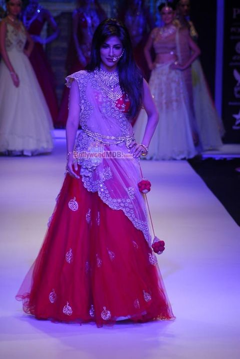 Chitrangada Singh walks the ramp at the India International Jewellery Week 2014