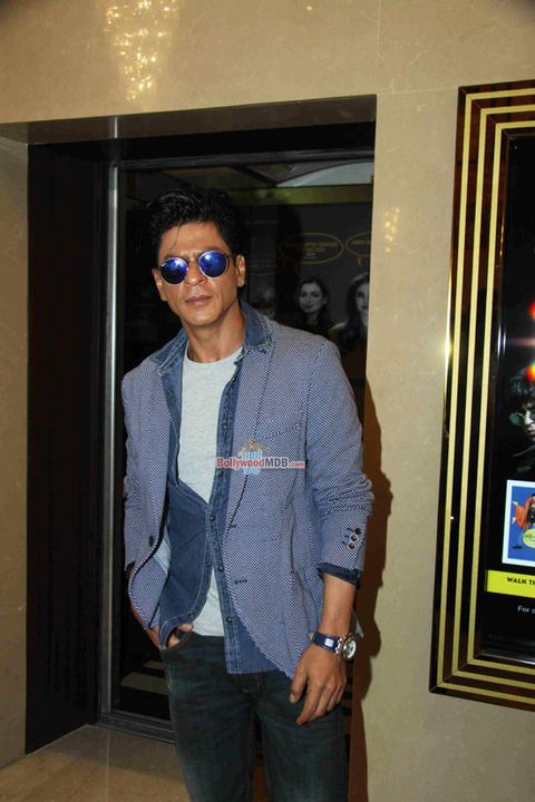 Shah Rukh Khan, Kajol and Rohit Shetty during the Sneak Preview of film 'Dilwale'