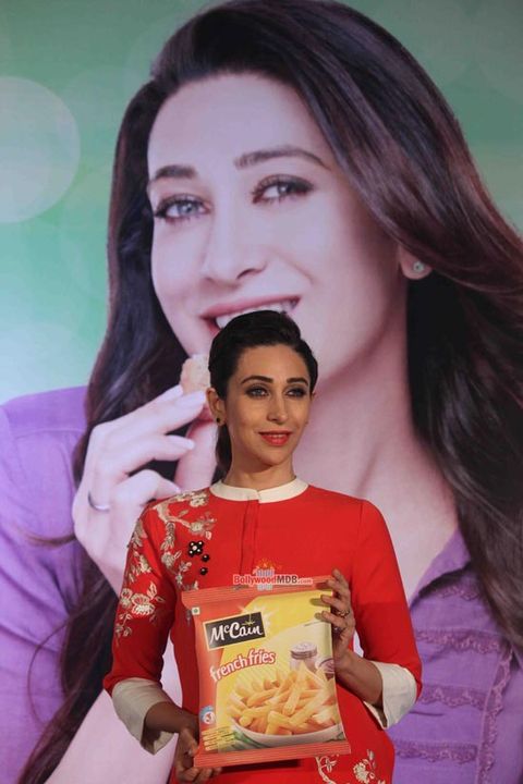 Karisma Kapoor during the promotion of McCain Foods products