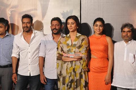 Ajay Devgn, Tabu, Shriya Saran at film 'Drishyam' media interaction